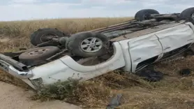 Diyarbakır'da pikap takla attı