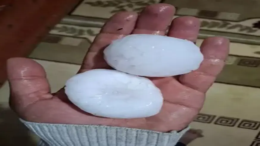 Ceviz büyüklüğünde dolu