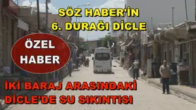 İki baraj arasındaki Dicle'de su sıkıntısı