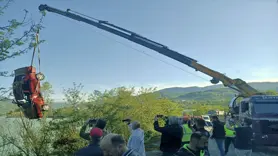 Baraj göletine düşen otomobilin sürücüsü öldü