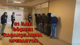 51 ilde göçmen kaçakçılarına operasyon