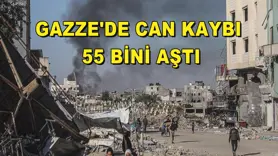Gazze'de can kaybı 55 bini aştı