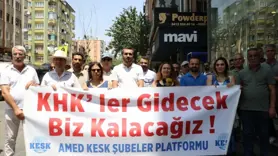KESK’in KHK eylemi!