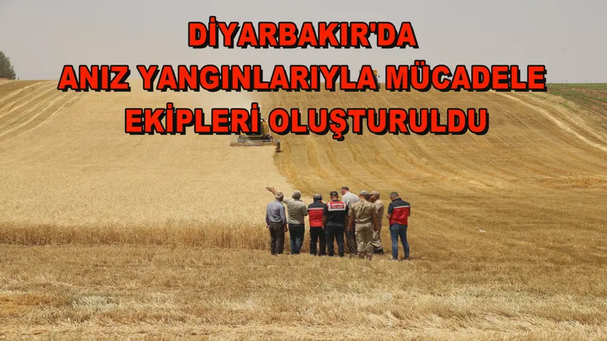 Diyarbakır'da anız yangınlarıyla mücadele ekipleri oluşturuldu
