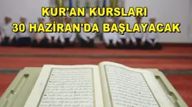 Yaz döneminde Kur'an kursları 30 Haziran'da başlayacak