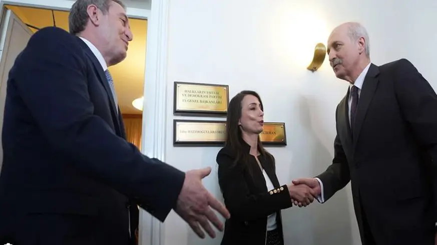 TBMM Başkanı Kurtulmuş DEM Parti grubunu ziyaret etti