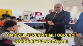 Diyarbakır'da 104 özel gereksinimli öğrenci karne heyecanı yaşadı