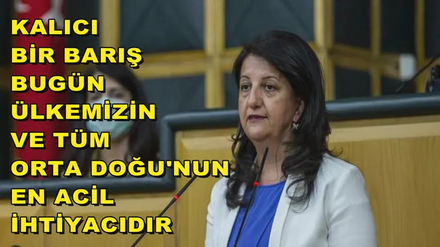 Kalıcı bir barış, bugün ülkemizin ve yakın bölgemizin, tüm Orta Doğu'nun en acil ihtiyacıdır