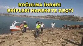 Boğulma ihbarı ekipleri harekete geçti