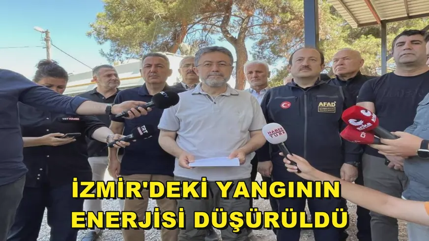 İzmir'deki yangının enerjisi düşürüldü