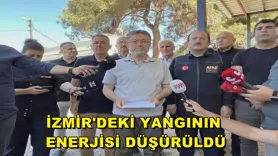 İzmir'deki yangının enerjisi düşürüldü