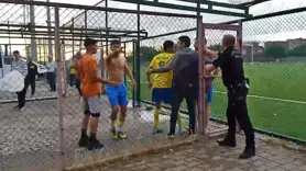 Amatör maçta çirkin olay!