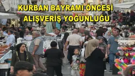 Kurban Bayramı öncesi alışveriş yoğunluğu