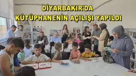 Diyarbakır'da kütüphanenin açılışı yapıldı