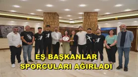 Eş Başkanlar sporcuları ağırladı