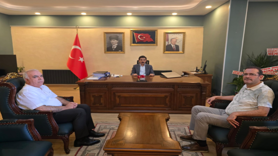 ERGANİ MESLEK YÜKSEKOKULU MÜDÜRÜNDEN KAYMAKAMA ZİYARET