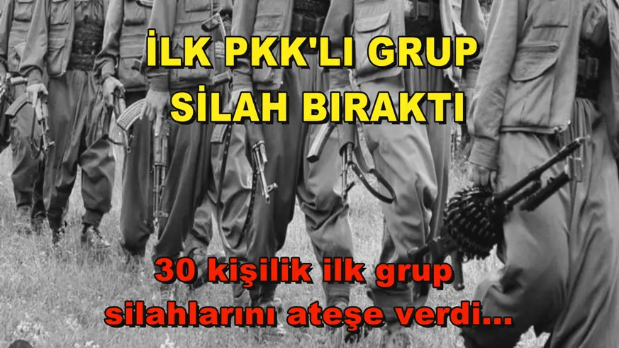İlk PKK'lı grup silah bıraktı