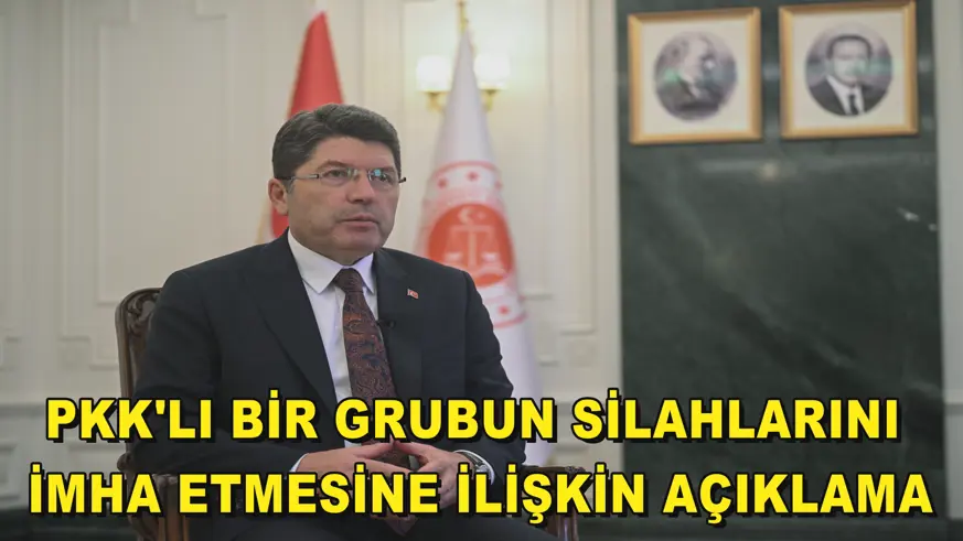 PKK'lı bir grubun silahlarını imha etmesine ilişkin açıklama