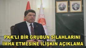 PKK'lı bir grubun silahlarını imha etmesine ilişkin açıklama