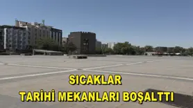 Sıcaklar tarihi mekanları boşalttı