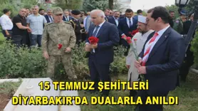 15 Temmuz şehitleri Diyarbakır'da dualarla anıldı