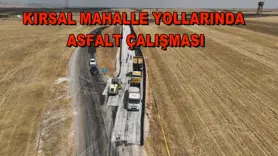 Kırsal mahalle yollarında asfalt çalışması