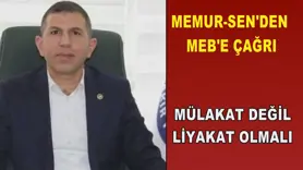 MEMUR-SEN'DEN MEB'E ÇAĞRI