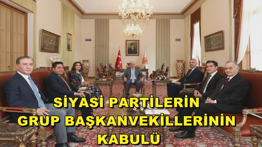 Siyasi partilerin grup başkanvekillerinin kabulü