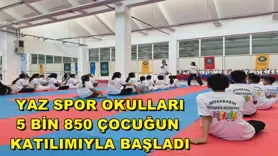 Yaz Spor Okulları, 5 bin 850 çocuğun katılımıyla başladı