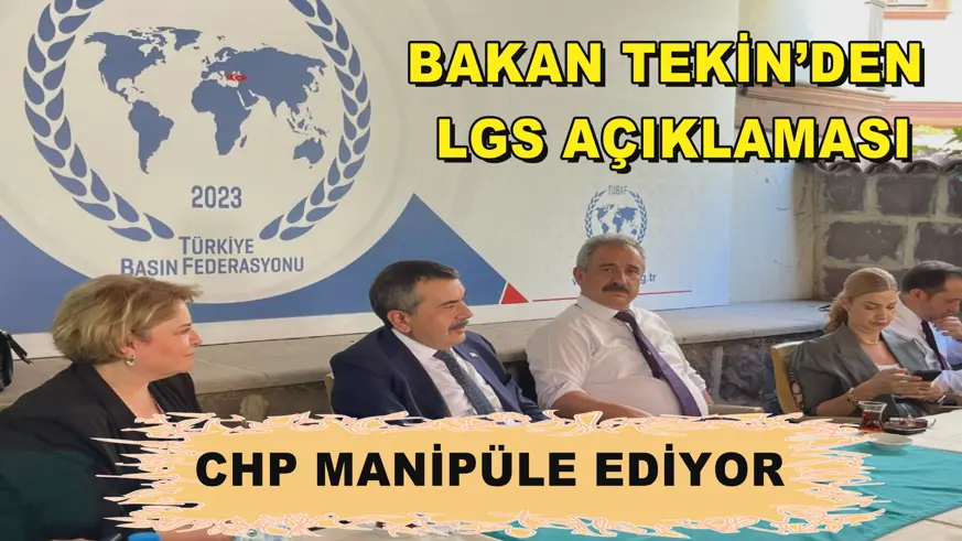 Bakan Tekin’den LGS Açıklaması