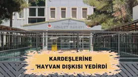Kardeşlerine 'hayvan dışkısı yedirdi