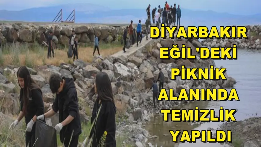 Diyarbakır Eğil'deki piknik alanında temizlik yapıldı