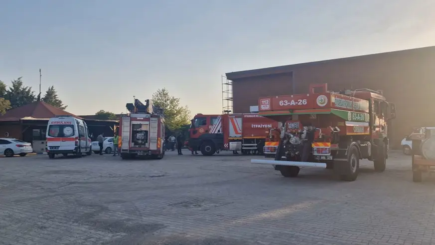 Kafede çıkan yangın ormanlık alana sıçramadan söndürüldü