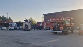 Kafede çıkan yangın ormanlık alana sıçramadan söndürüldü