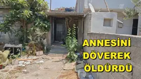 Annesini döverek öldürdü