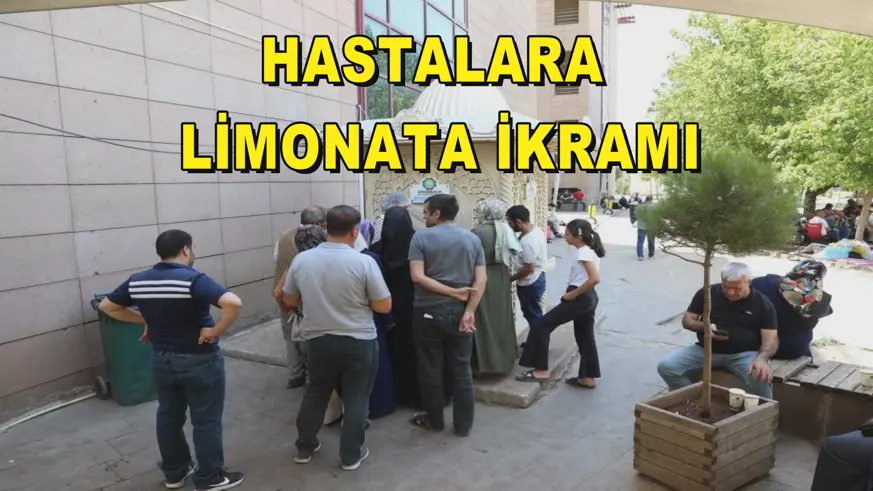 Hastalara limonata ikramı