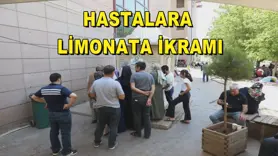 Hastalara limonata ikramı