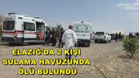 Elazığ'da 2 kişi sulama havuzunda ölü bulundu