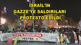 İsrail'in Gazze'ye saldırıları protesto edildi