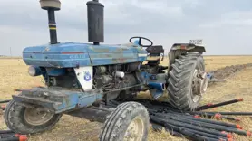 Babası tarla sürerken traktörden düşen çocuk hayatını kaybetti