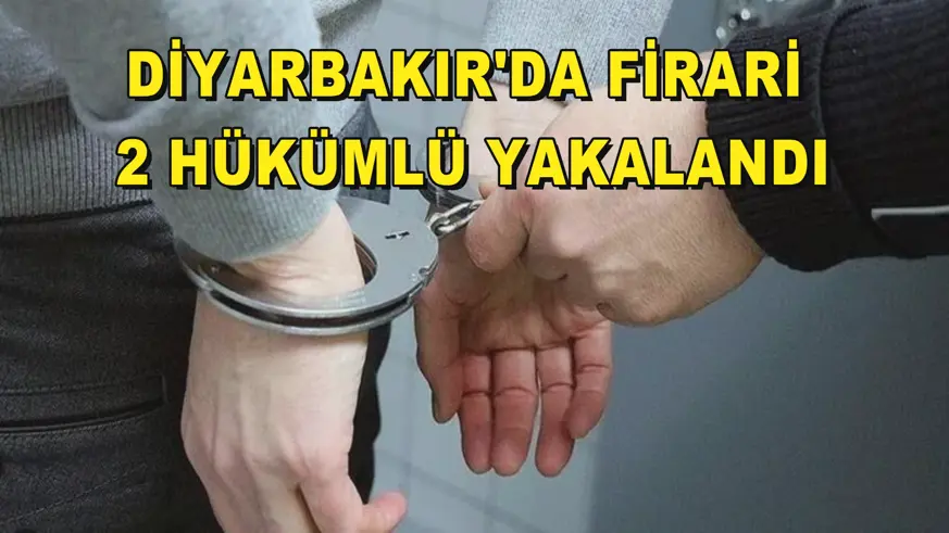 Diyarbakır'da firari 2 hükümlü yakalandı