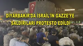 Diyarbakır'da İsrail'in Gazze'ye saldırıları protesto edildi