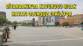 Diyarbakır'da kavurucu sıcak hayatı olumsuz etkiliyor