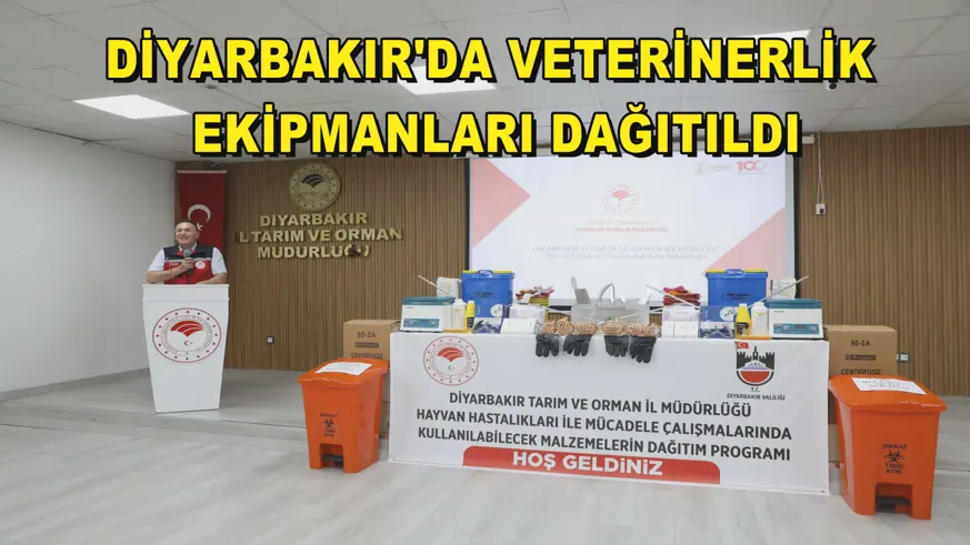 Diyarbakır'da veterinerlik ekipmanları dağıtıldı