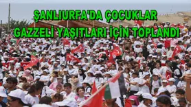 Şanlıurfa'da çocuklar Gazzeli yaşıtları için toplandı