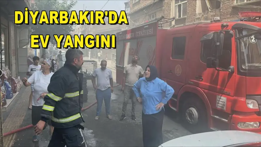 Diyarbakır'da ev yangını