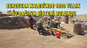 Zerzevan Kalesi'nde 1800 yıllık su dağıtım sistemi bulundu
