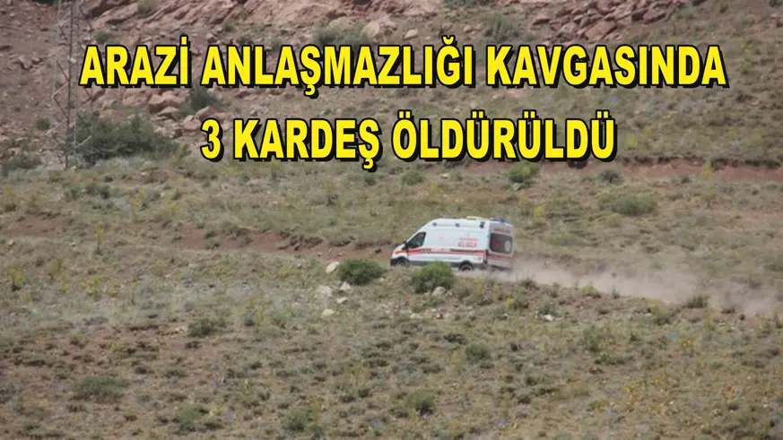 Arazi anlaşmazlığı kavgasında 3 kardeş öldürüldü