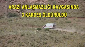 Arazi anlaşmazlığı kavgasında 3 kardeş öldürüldü