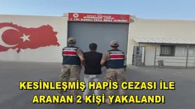 Kesinleşmiş hapis cezası ile aranan 2 kişi yakalandı